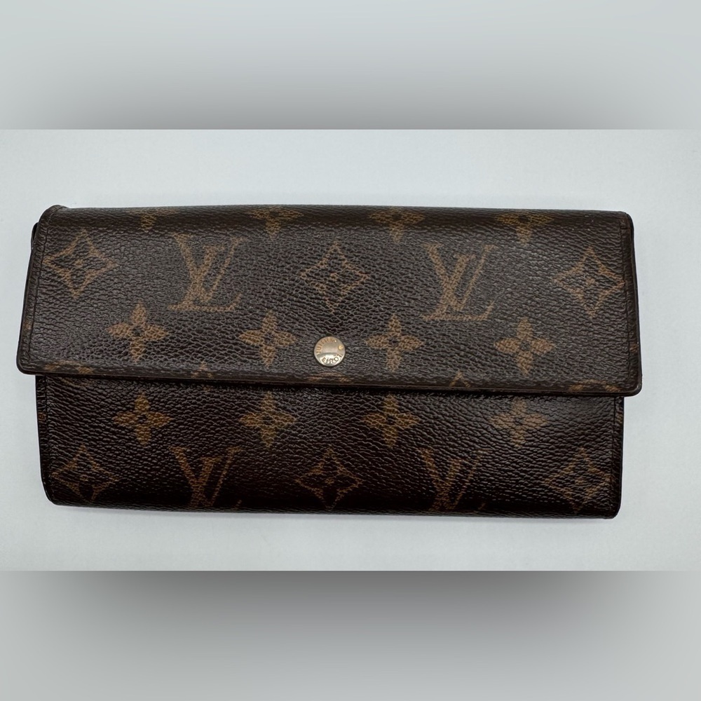 Louis Vuitton Brown Monogram Wallet | Professionally Refurbished - Picture 1 of 13